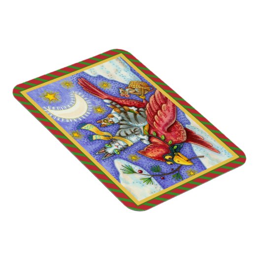 ZIJN N' FITZ GRAPPIGE KATTEN, GIGANTISCHE KERSTKAR MAGNEET (Rechterzijde)