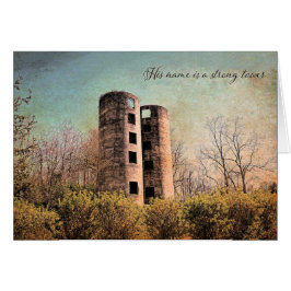 Zijn naam is een sterke toren Parakaleo kaart