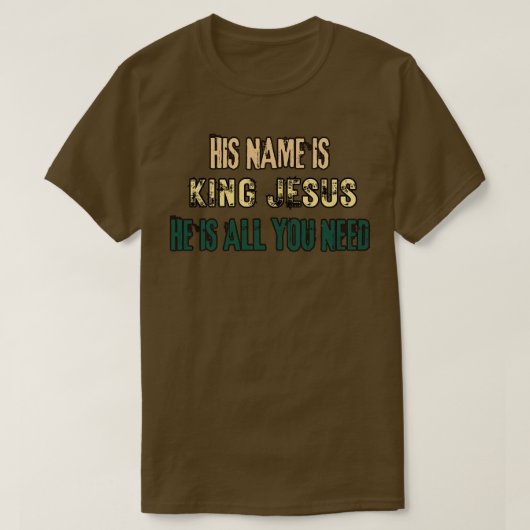 Zijn naam is JEZUS T-shirt (Design voorkant)