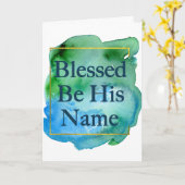 Zijn naam is mooi Bijbelse Kerk Kaart (Gele Bloem)