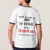 Zijn naam is NIET de LORD T-Shirt (Achterkant)