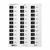 Zijn naam is Prince of Peace Bible Verse Etiket (Full Sheet)