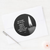 Zijn naam is Prince of Peace Bible Verse Ronde Sticker (Envelop)