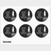 Zijn naam is Prince of Peace Bible Verse Ronde Sticker (Vel)