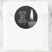 Zijn naam is Prince of Peace Bible Verse Ronde Sticker (Tas)