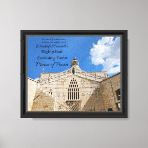 Zijn naam is Wonderbare Raadsman Canvasprint Canvas Afdruk