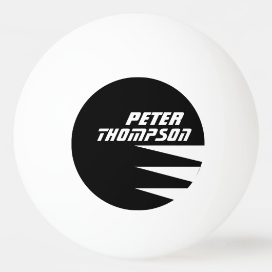 zijn naam logo tafel-tennis ping-pong ball (Voorkant)