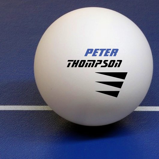 zijn naam logo tafel tennis pingpongbal