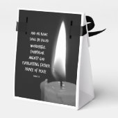 Zijn naam wordt Wonderful Bible Verse genoemd Bedankdoosjes (Achterkant)