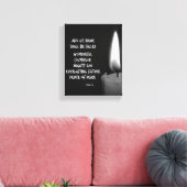Zijn naam wordt Wonderful Bible Verse genoemd Canvas Afdruk (Insitu (Woonkamer))