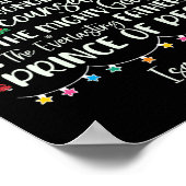 Zijn naam zal Jesaja 96 kerstboom heten Poster (Hoek)