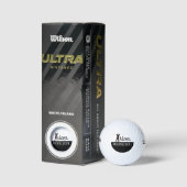 Zijn naam zwart\wit golfspeler golfballen (Verpakking)