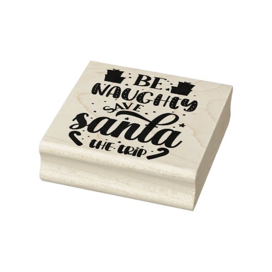 Zijn Naughty Kerstrubberstempel Rubberstempel (Stempel)