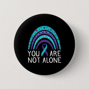 zijn niet alleen zelfmoord bewustzijn geestelijke  ronde button 5,7 cm