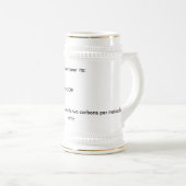 Zijn niet-bier:, C2H5OH, Waarschuwing: voor alcoho Bierpul (Voorkant rechts)