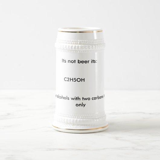 Zijn niet-bier:, C2H5OH, Waarschuwing: voor alcoho Bierpul (Center)