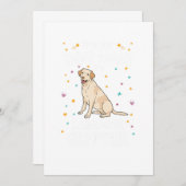 Zijn niet-Dog Haarhaar zijn labrador glitter Kaart (Voorkant / Achterkant)