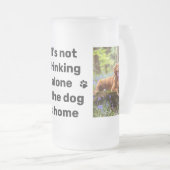 Zijn niet Drink enige Hondenliefhebber 2 Pet Foto Matglas Bierpul (Voorkant rechts)