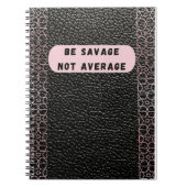 zijn niet gemiddeld notitieboek (Voorkant)