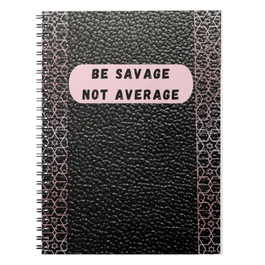 zijn niet gemiddeld notitieboek (Voorkant)