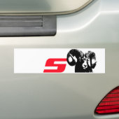 Zijn niet-uitgesproken Es-Ram Bumpersticker (Op auto)