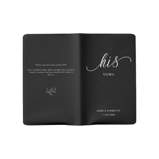 Zijn Notitieboek voor minimalistisch script voor w (Geopend)