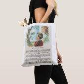 Zijn ogen staan op de Canvas tas. Tote Bag (Dichtbij)