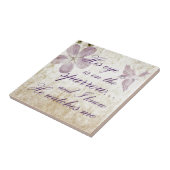 Zijn ogen staan op de loer... Bijbelverse kunst Tegeltje (Zijkant)