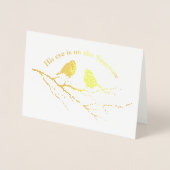 Zijn ogen staan op de lofzang om de Hymne Kunst te Folie Kaarten (Voorkant)