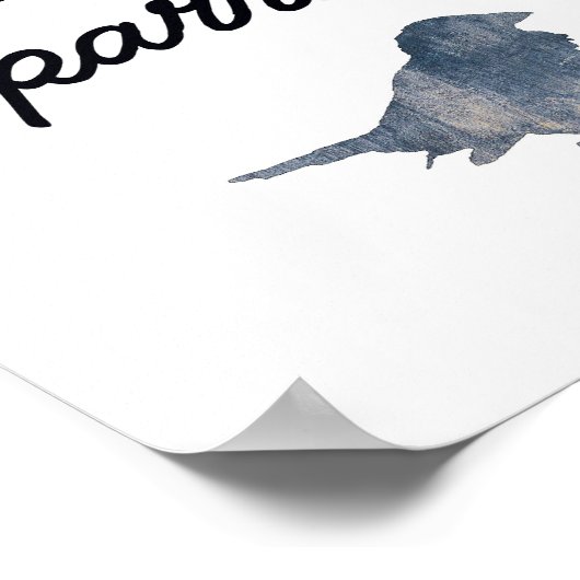 Zijn ogen staan op de speerpunt - Wall Art Poster (Hoek)