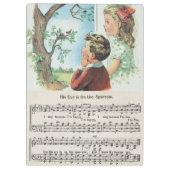 Zijn ogen staan op het spaanplaat van acryl klembord (Achterkant)