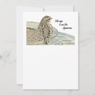 Zijn oog is op de mus kaart