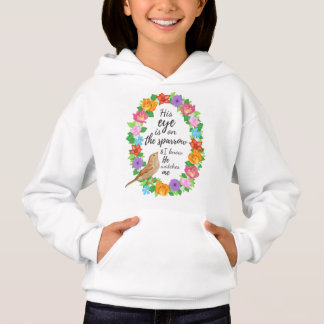Zijn oog is op de mussen meisjes hoodie