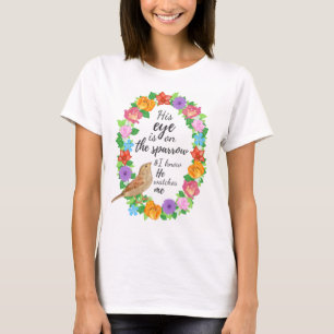Zijn oog is op de Sparrow vrouwen T-shirt