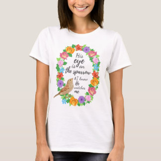 Zijn oog is op de Sparrow vrouwen T-shirt