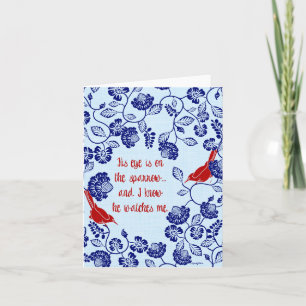 Zijn Oog is op het Wenskaart van de Mus Kaart