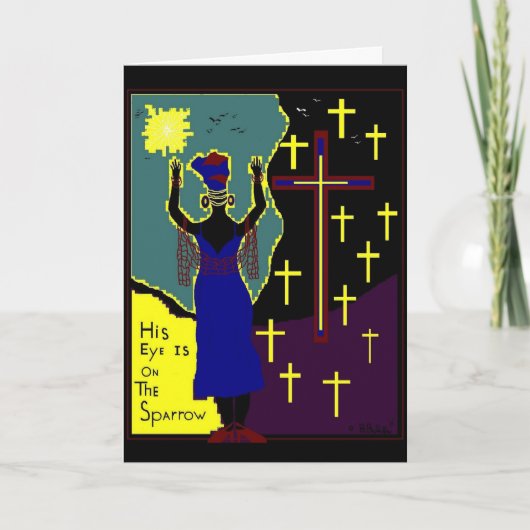 ZIJN OOG IS OP HET WENSKAART VAN DE MUS KAART (Voorkant)