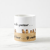 Zijn oog staat op de loer. . . koffiemok (Center)