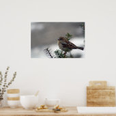 Zijn oog staat op de loer. poster (Keuken)