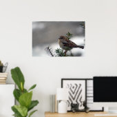 Zijn oog staat op de loer. poster (Thuiskantoor)