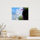 Zijn oog staat op de loer. poster (Keuken)