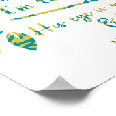 Zijn oog staat op de loer. poster (Hoek)