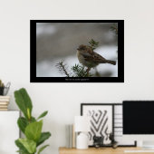 "Zijn oog staat op de loer! poster (Thuiskantoor)