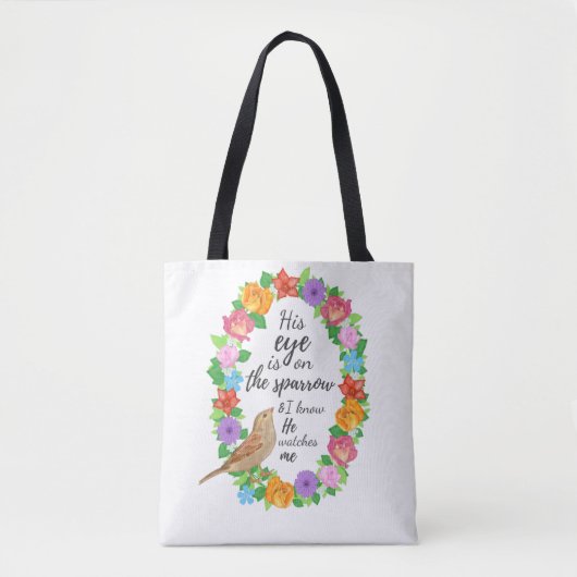 Zijn oog staat op de loer. tote bag (Voorkant)