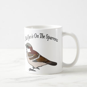 Zijn oog staat op de Sparrow. Koffiemok