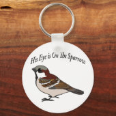 Zijn oog staat op de Sparrow. Sleutelhanger (Voorkant)