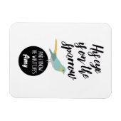 Zijn oog staat op de spinnemagneet. magneet (Horizontaal)