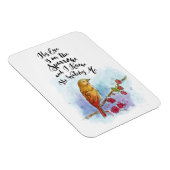 Zijn oog staat op de spinnemagneet. magneet (Rechterzijde)