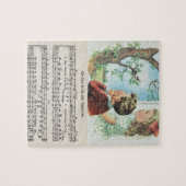 Zijn oog staat op de spuitmond. legpuzzel (Horizontaal)