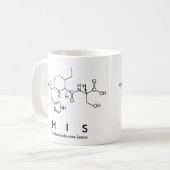 Zijn peptide naam mok (Voorkant links)